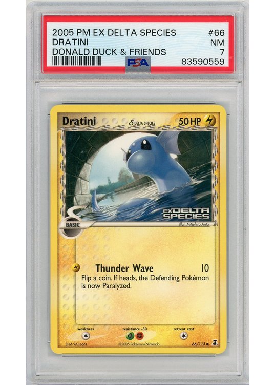 Dratini δ EX Delta Species Stamp 66/113 PSA 7