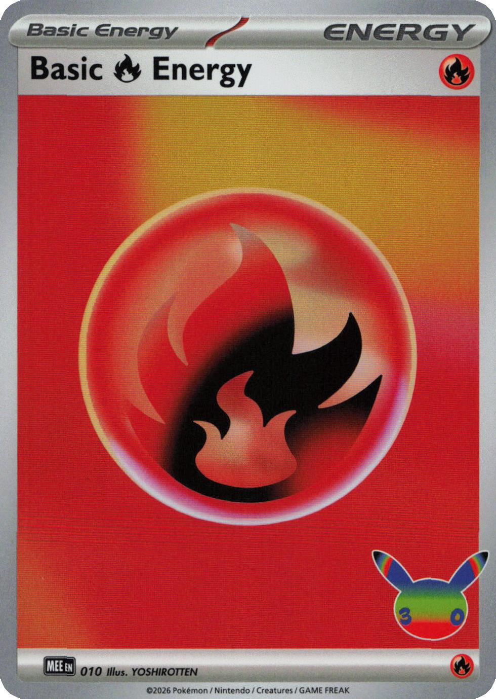 Fire Energy 2026 - Reverse - Pokemon