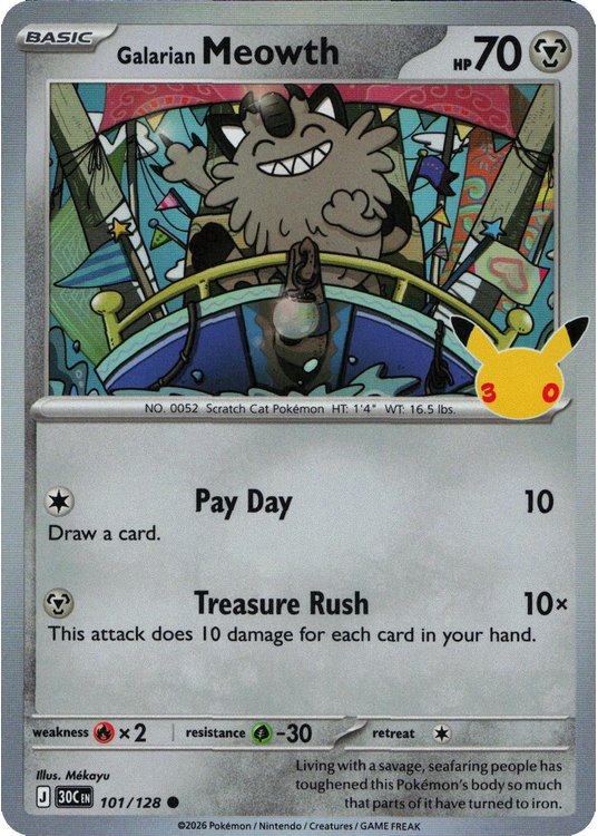 Galarian Meowth - 101/128