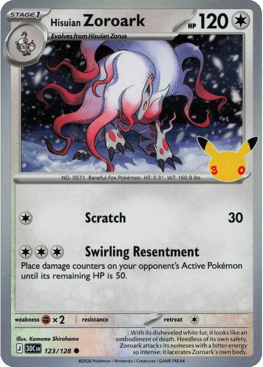Hisuian Zoroark - 123/128