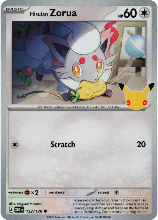 Hisuian Zorua - 122/128