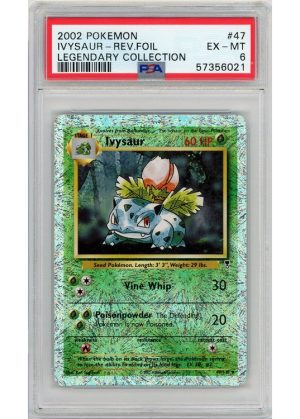 Ivysaur – 47/110 – Reverse Foil – PSA 6