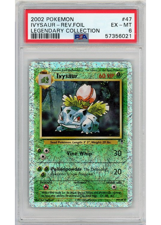 Ivysaur 47/110 Reverse Foil PSA 6