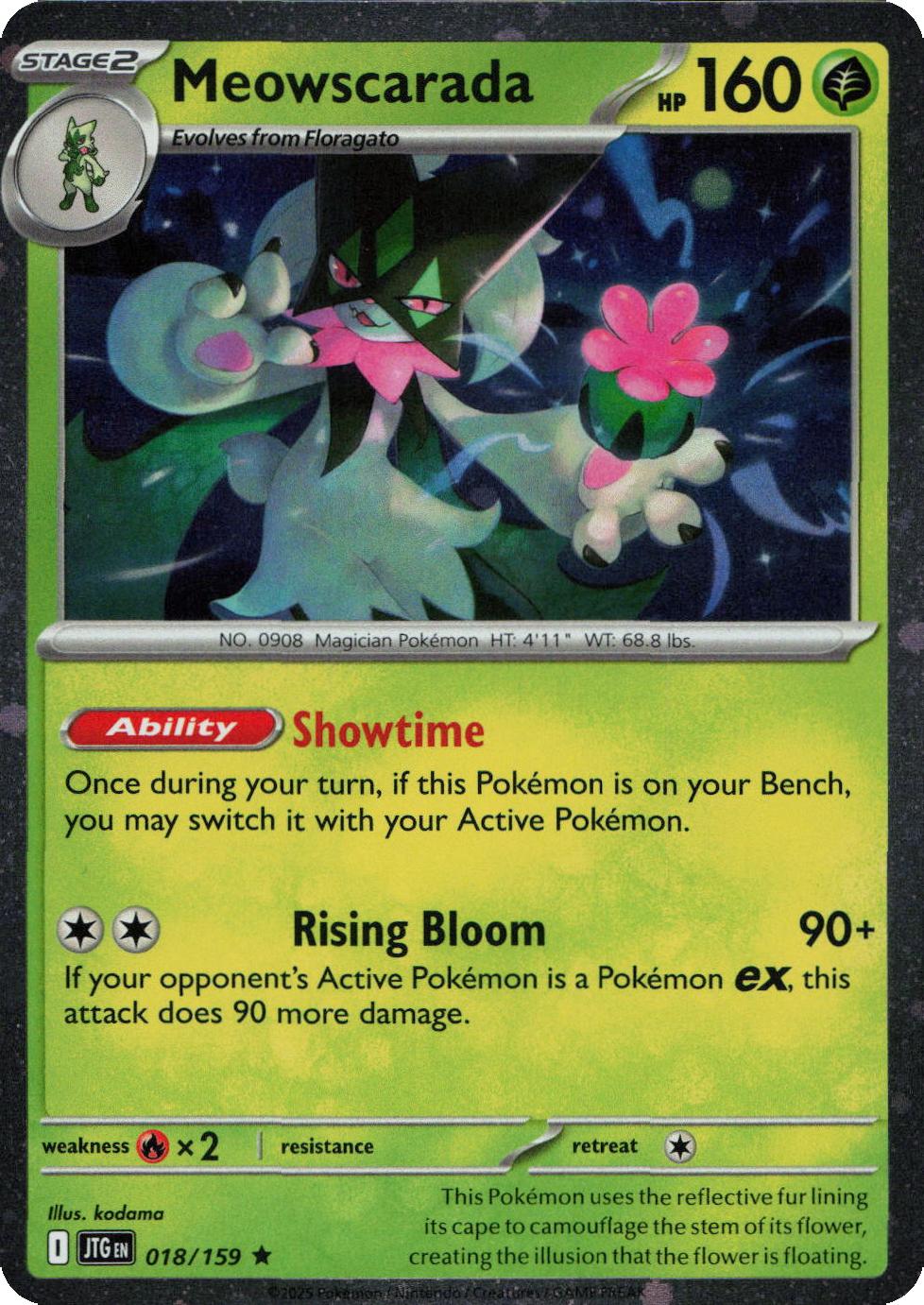 Meowscarada - 018/159 - Cosmos Holo