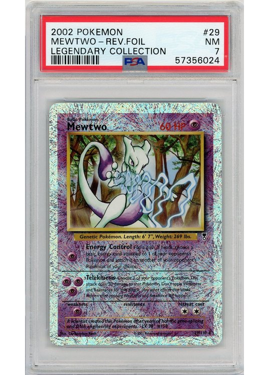 Mewtwo 29/110 Reverse Foil PSA 7