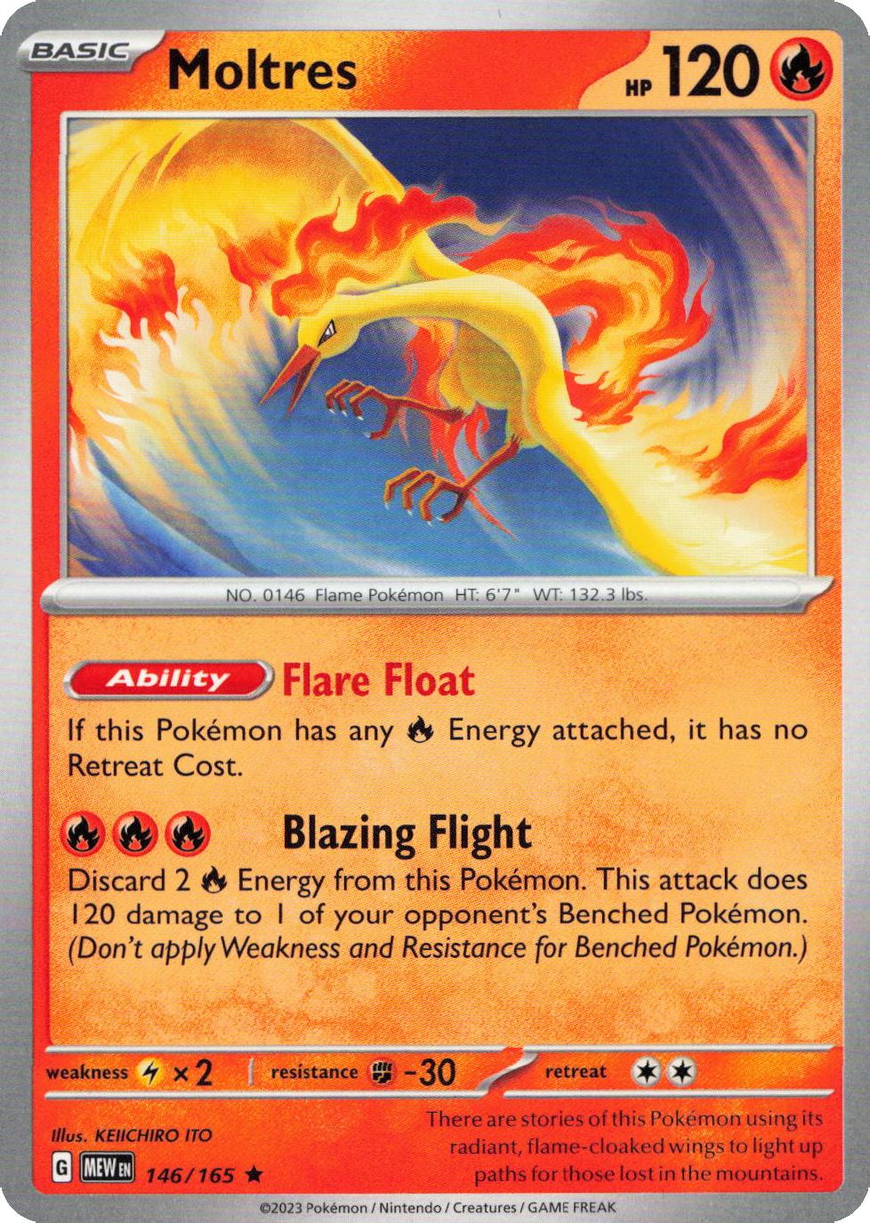 Moltres - 146/165 - Non Holo