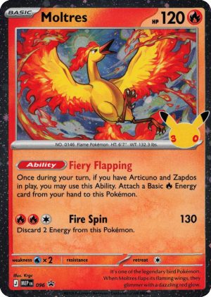 Moltres - MEP096 - Pokemon Mega Evolution promo
