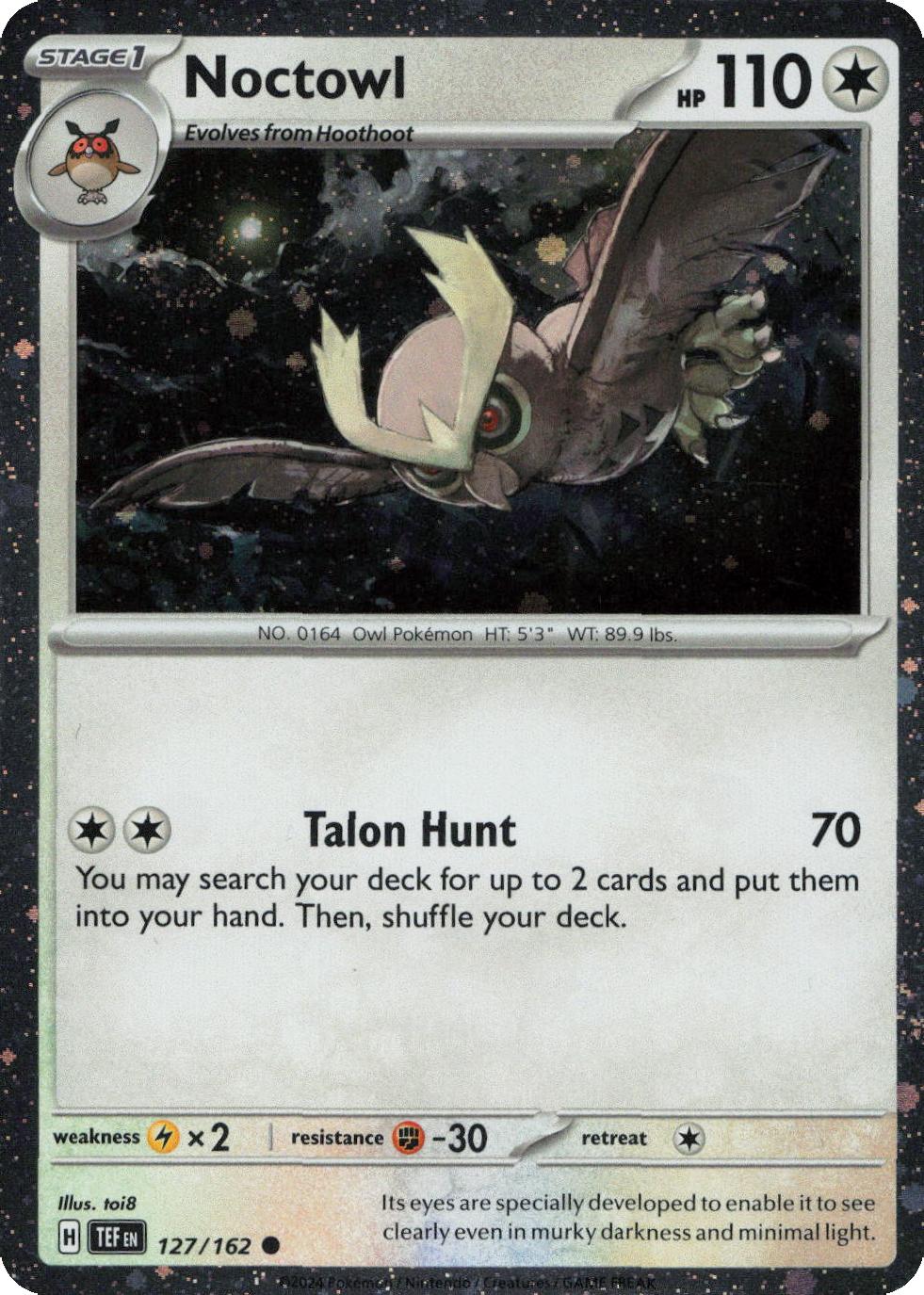 Noctowl - 127/162 - Cosmos Holo