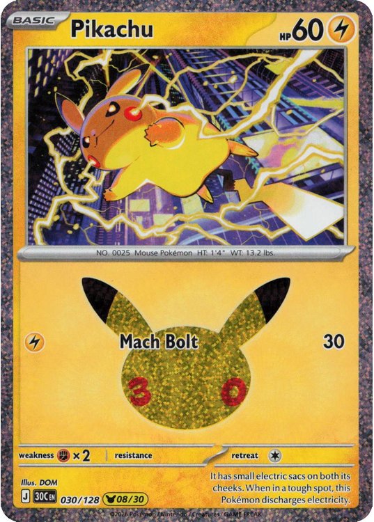 Pikachu [ 08/30] - 030/128