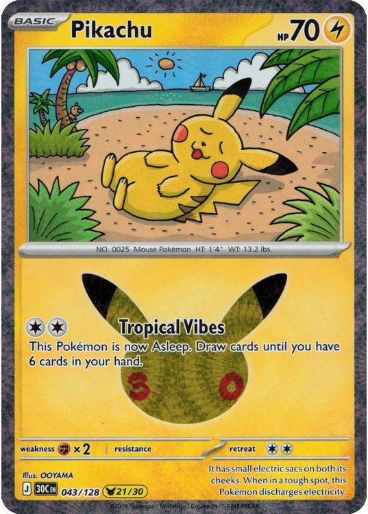 Pikachu [ 21/30] - 043/128