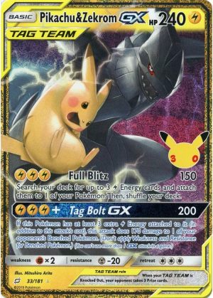 Pikachu & Zekrom GX [Team Up] – Classic Collection – 33/181