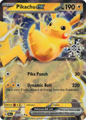 Pikachu ex – 063/193 – Snowflake Stamp