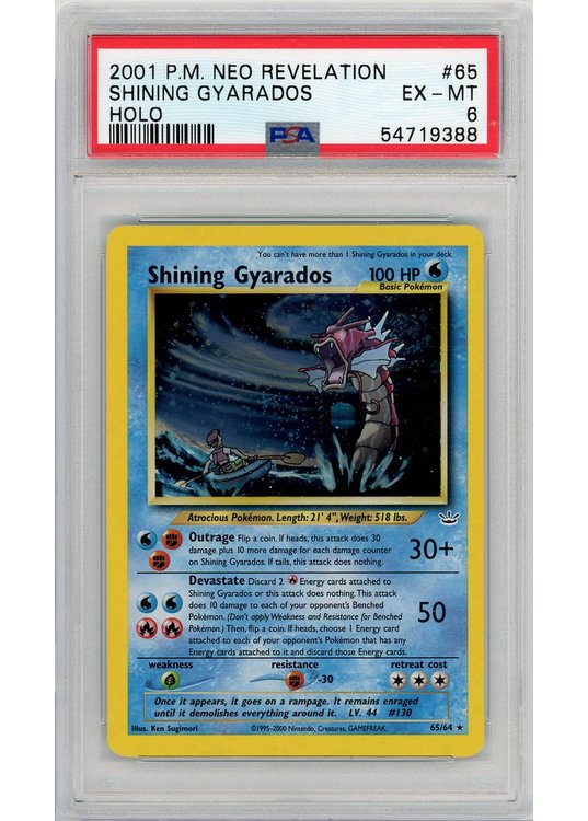 Shining Gyarados 65/64 PSA 6