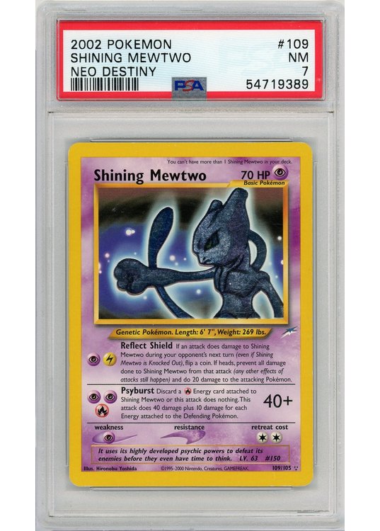 Shining Mewtwo 109/105 PSA 7