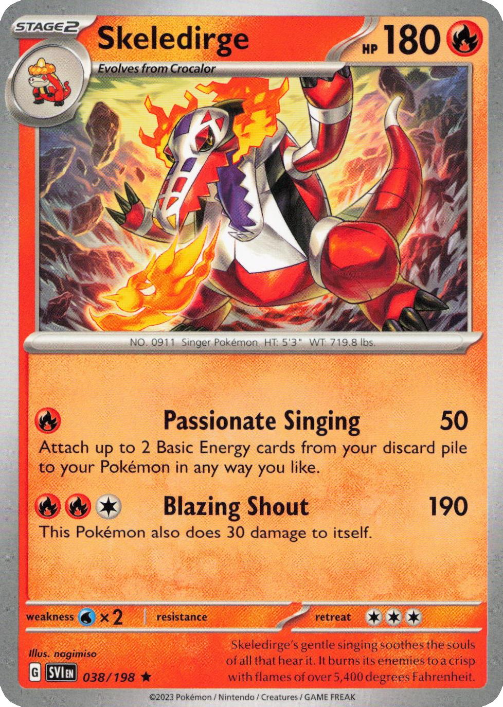Skeledirge - 038/198 - Non Holo