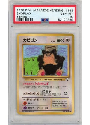 Snorlax – Vending Series 1 – 143 – PSA 10