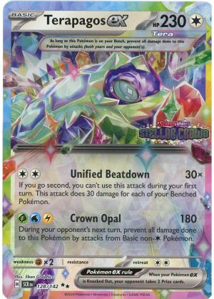Terapagos ex - 128/142 - Stellar Crowne Stamp - JUMBOkort