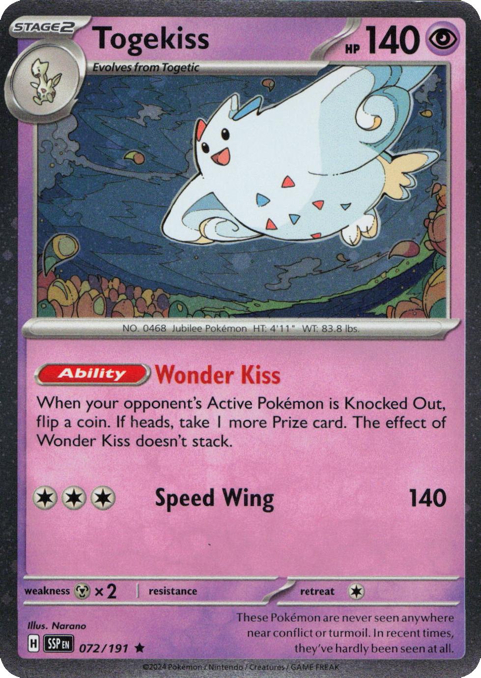Togekiss - 072/191 - Cosmos Holo