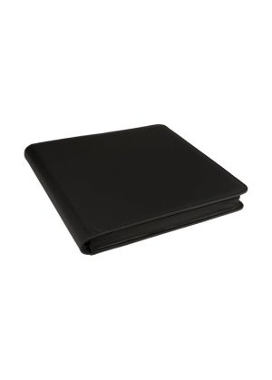 Toploadermappe i høj kvalitet: PremiumSets 12-Pocket Zip-Up Album – Sort