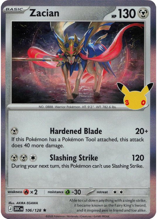 Zacian - 106/128 (Holo)