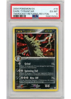 Dark Tyranitar – 19/109 – Reverse Foil – PSA 6