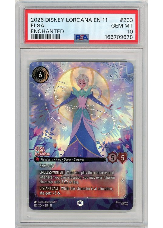 Elsa (Enchanted) (Lorcana) 233/204 PSA 10