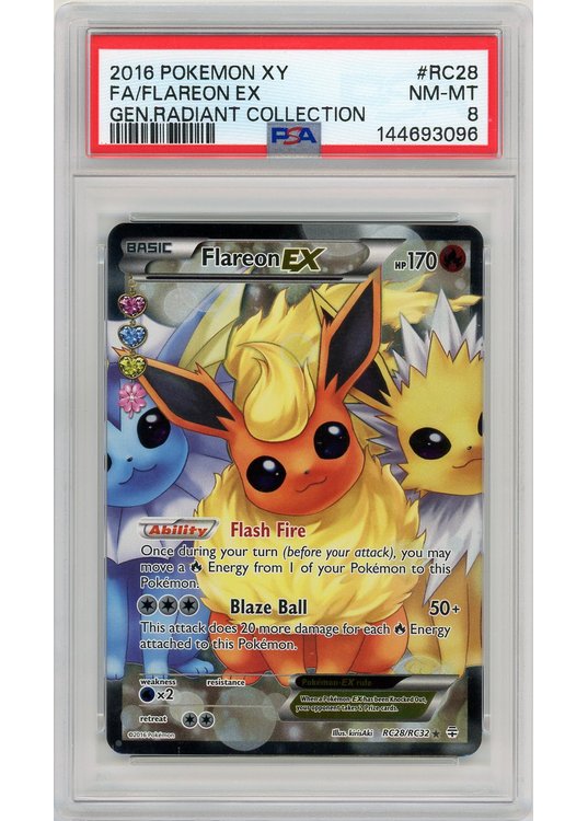 Flareon EX RC28/RC32 PSA 8