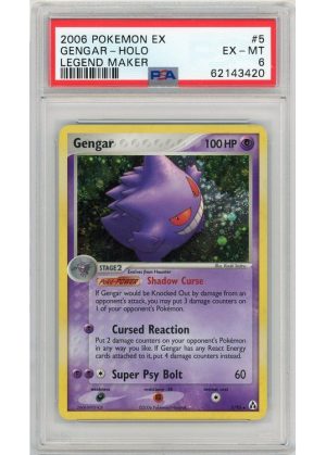 Gengar – 5/92 – PSA 6