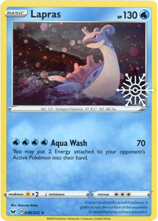 Lapras - 048/202 - Snowflake Stamp