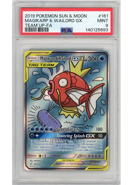 Magikarp & Wailord 161/181 PSA 9