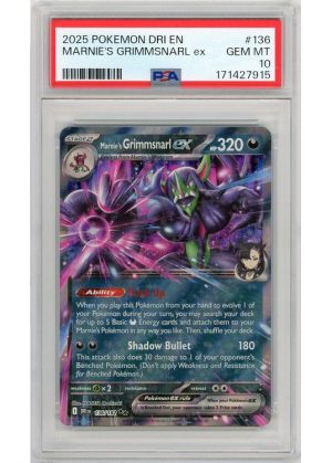Marnie’s Grimmsnarl ex – 136/182 – PSA 10