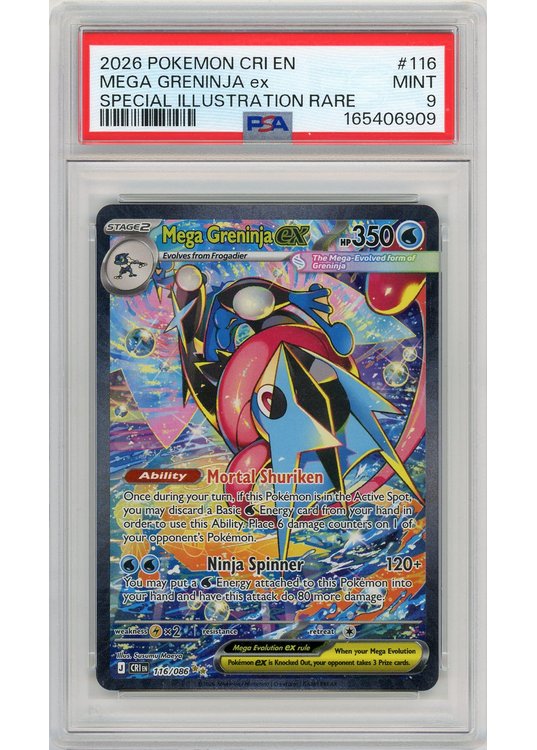 Mega Greninja ex 116/086 PSA 9