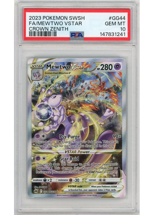 Mewtwo VSTAR GG44/GG70 PSA 10