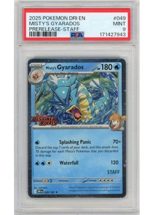 Misty’s Gyarados – STAFF – 049/182 – PSA 9