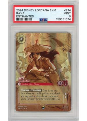 Raya (Enchanted) (Lorcana) – 214/204 – PSA 9