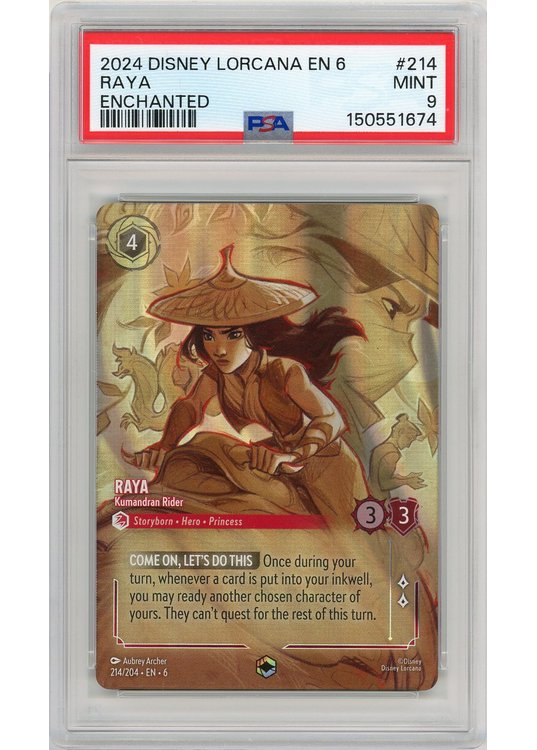 Raya (Enchanted) (Lorcana) 214/204 PSA 9