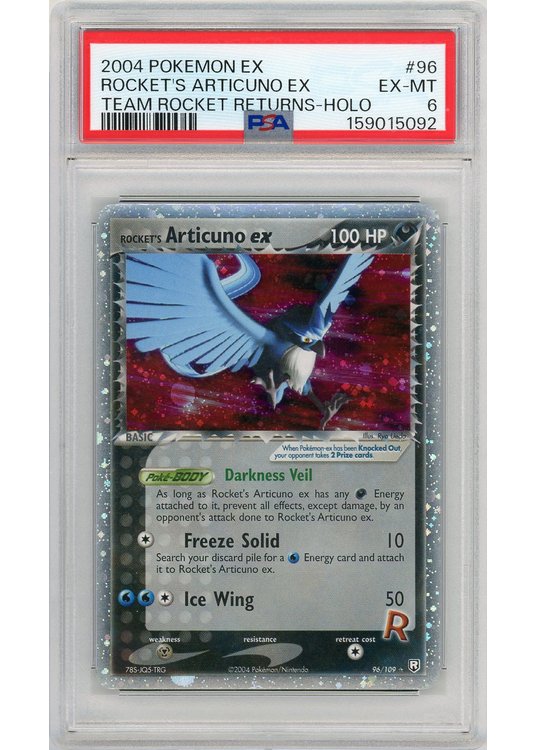 Rocket's Articuno ex 96/109 PSA 6
