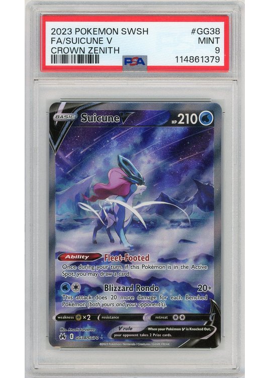 Suicune V GG38/GG70 PSA 9