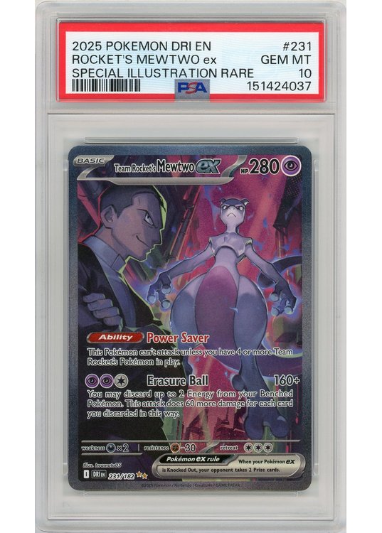 Team Rocket's Mewtwo ex 231/182 PSA 10