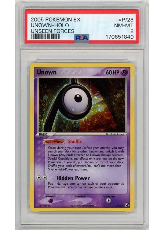 Unown P P/28 PSA 8