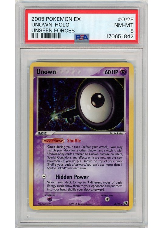 Unown Q Q/28 PSA 8