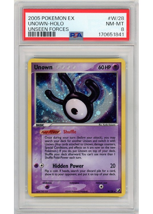 Unown W W/28 PSA 8