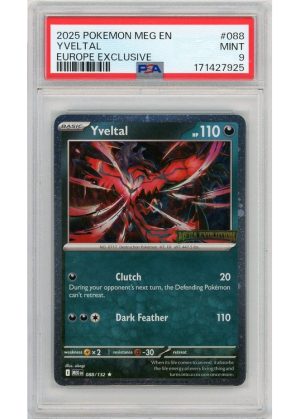 Yveltal – Mega Evolution Stamp – 088/132 – PSA 9